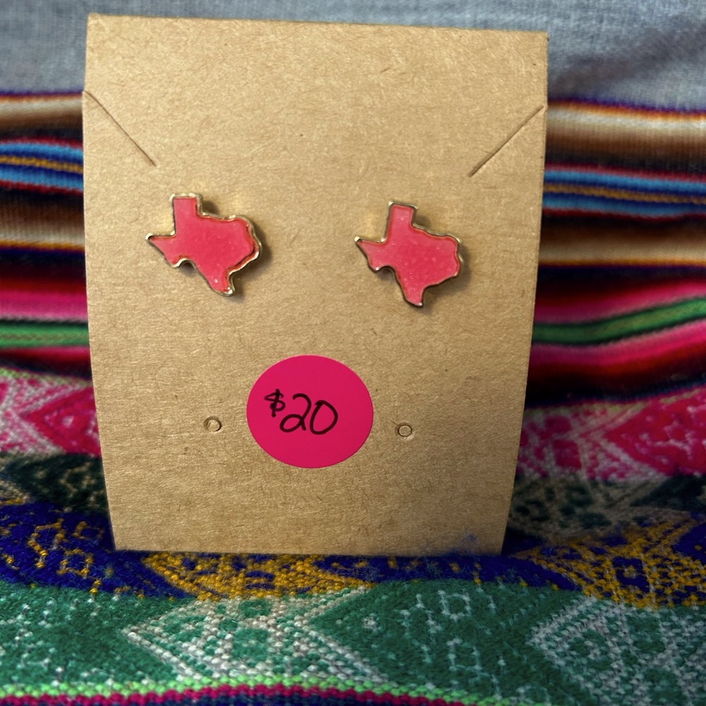 Texas shaped earrings